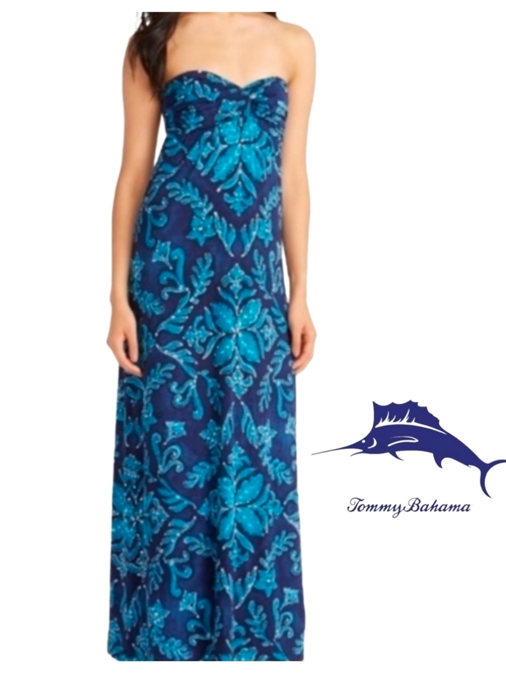 Sale NWT Tommy Bahama perfect summer maxi dress SUPER SOFT. $198 MSRP S - Picture 2 of 14